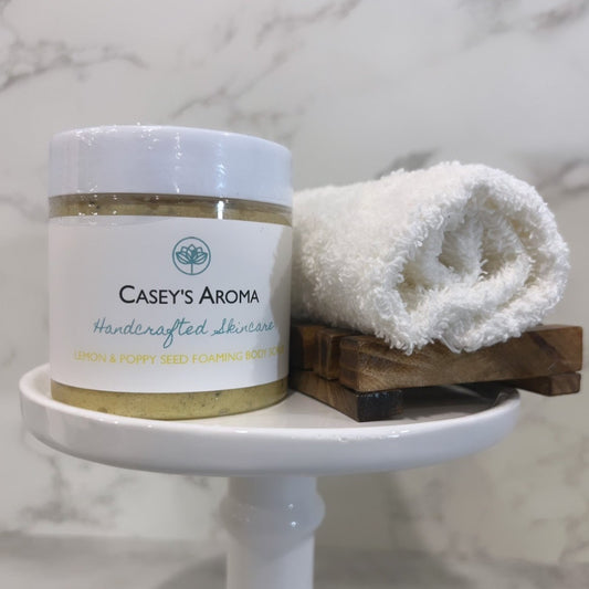 LEMON POPPYSEED FOAMING BODY SCRUB