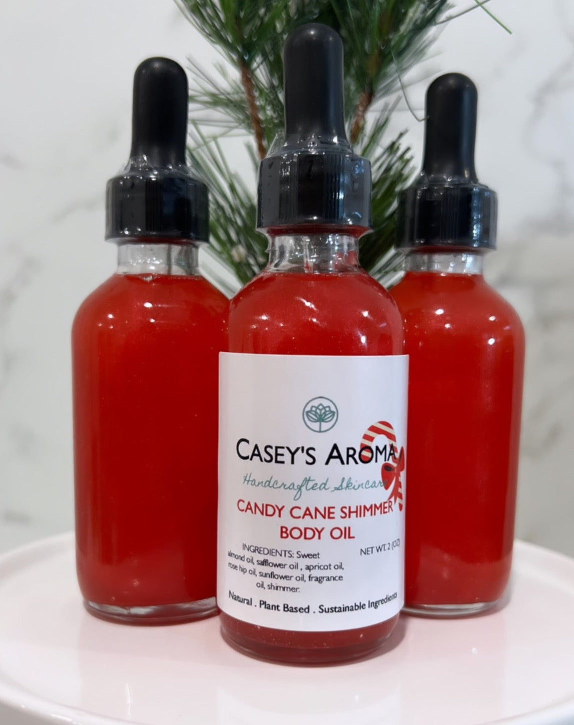 CANDY CANE SHIMMER BODY OIL